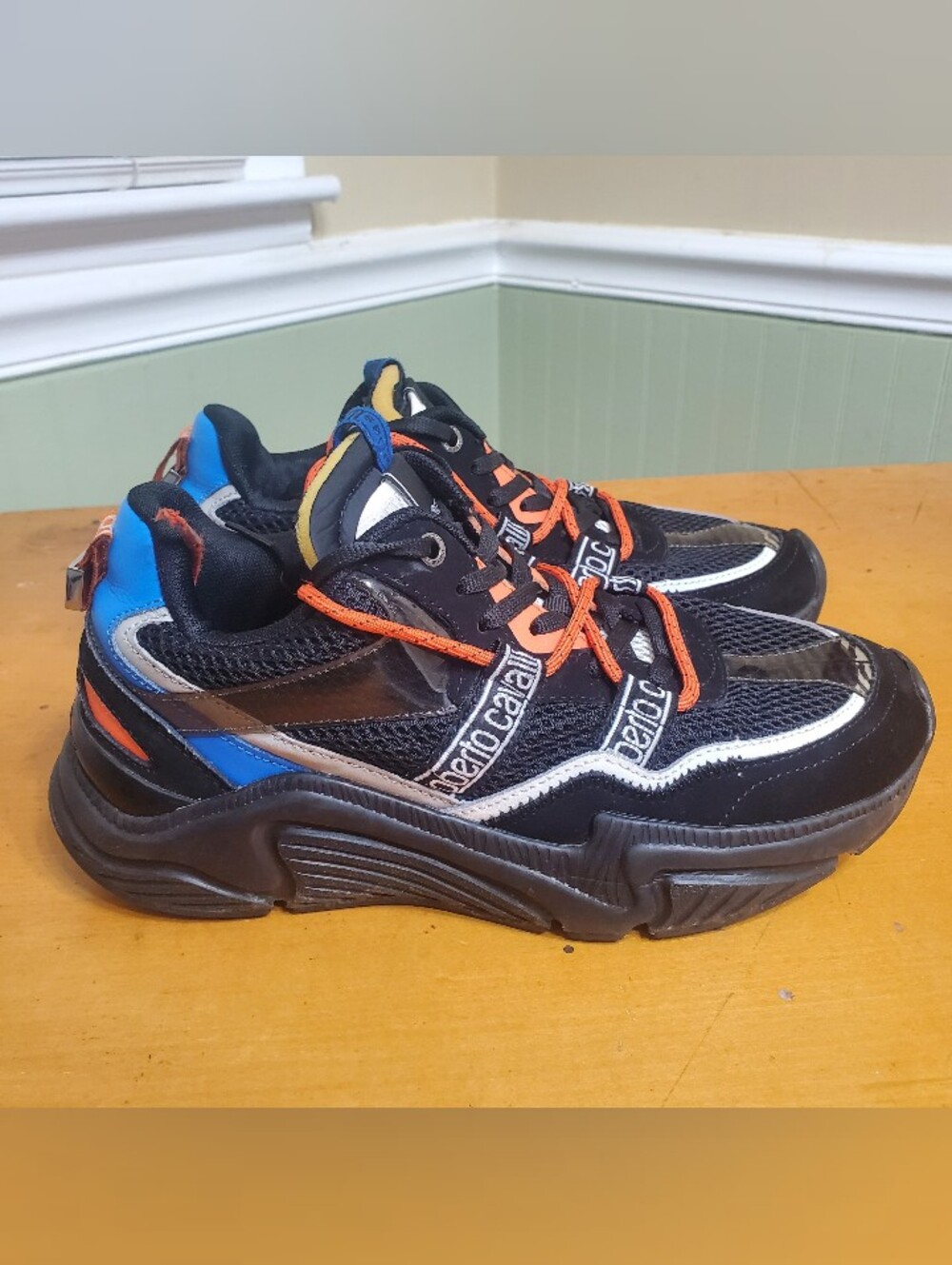 Roberto Cavalli  Sport color block sneakers
